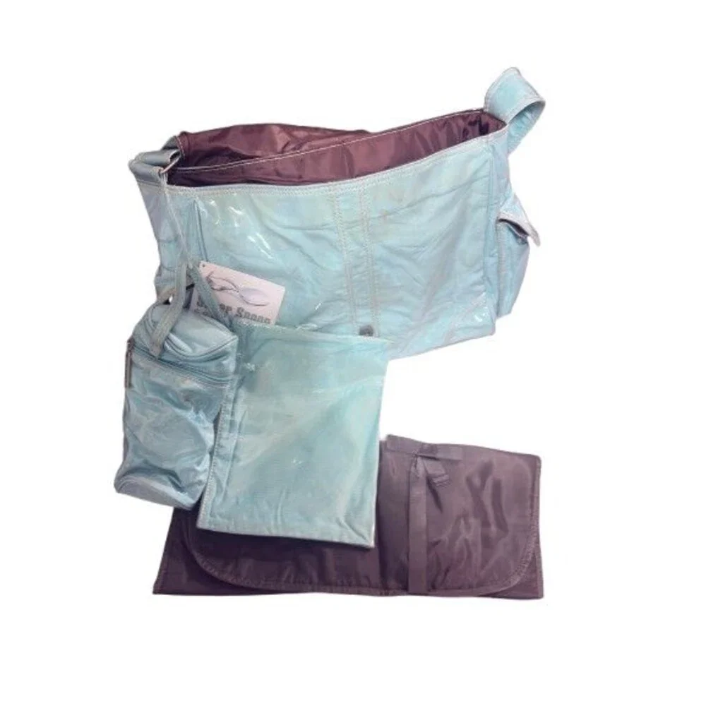 Kalencom Silver Spoon Collection Flap Diaper Bag NWT